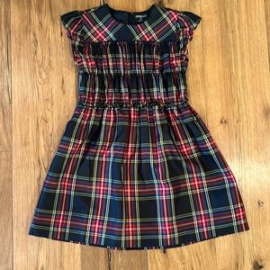 Crewcuts Holiday collection tartan plaid dress